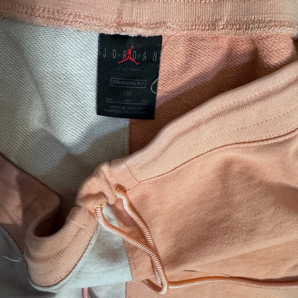 Nike Jordan Jumpman Fleece Shorts Mens 3XL Peach Colorblock Sweat shorts